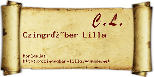 Czingráber Lilla névjegykártya