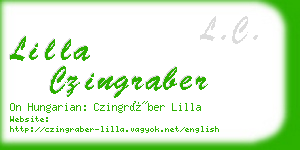 lilla czingraber business card